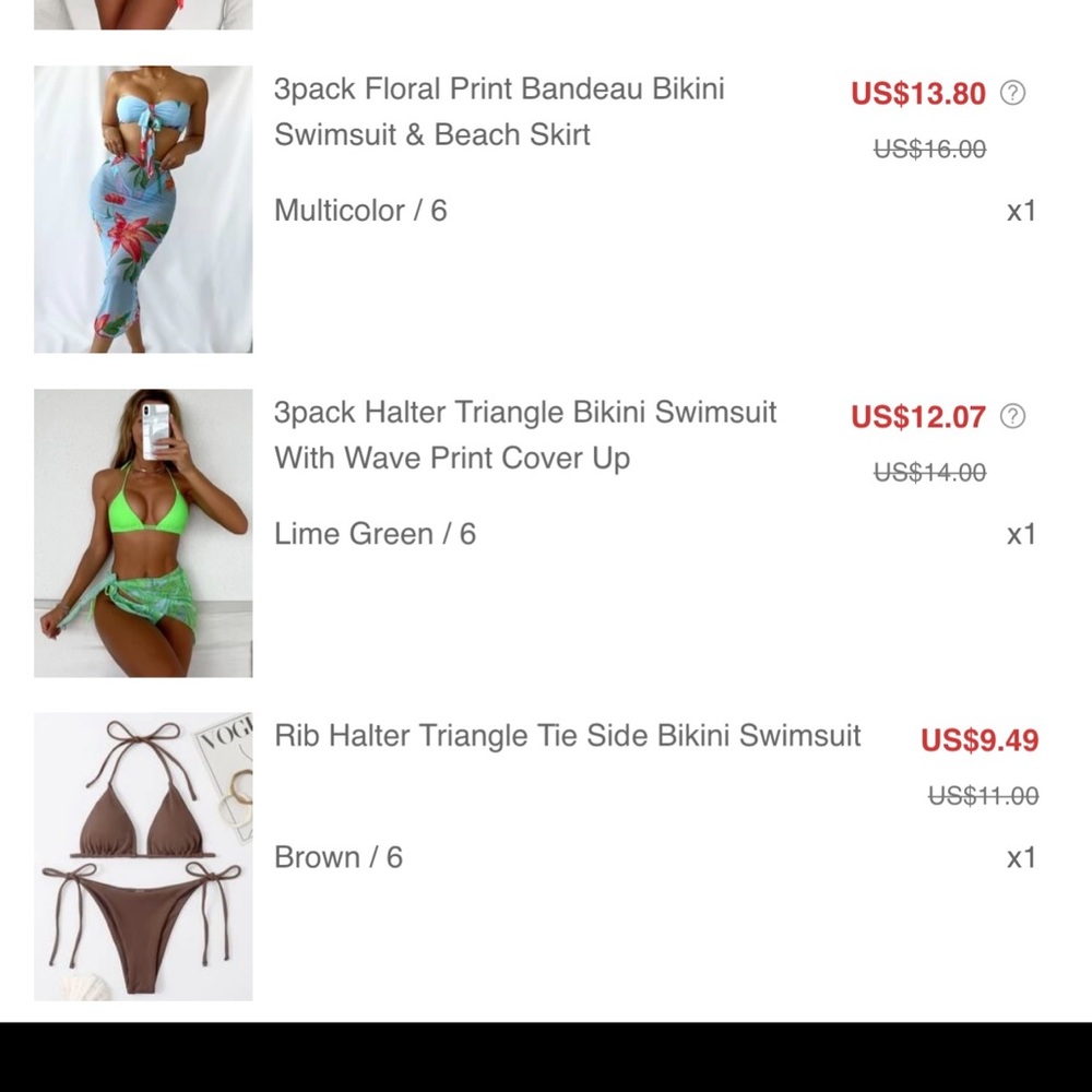 SHEIN bikini haul READ DESCRIPTION